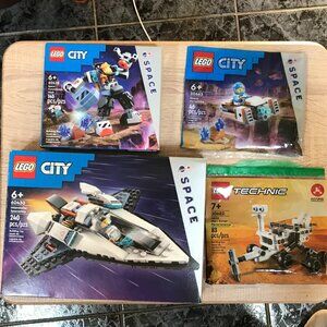 CITY SPACE lego set Lot 60428 60430 30663 30682 NASA  3 Minifigure astronaut